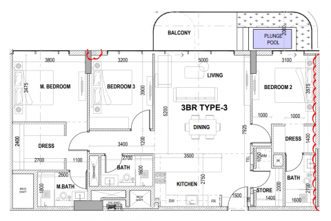 Apartament në Dubai, Emiratet e Bashkuara Arabe 3 dhoma gjumi, 140 m2. № 598596 - Foto 12