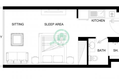 Byt v Meydan, Dubai, SAE 1 pokoj, 38 m² Č.: 602561 - fotografie 12