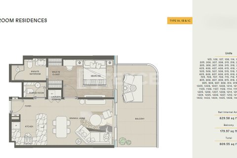Apartment sa Al Marjan Island, Ras Al Khaimah, UAE 3 silid-tulugan, 161 sq.m. № 687900 - larawan 27