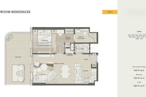 Apartment sa Al Marjan Island, Ras Al Khaimah, UAE 3 silid-tulugan, 161 sq.m. № 687900 - larawan 28
