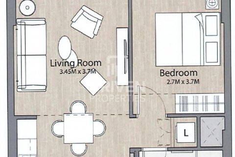 Apartament në Town Square, Dubai, Emiratet e Bashkuara Arabe 1 dhomë gjumi, 45 m2. № 602815 - Foto 11