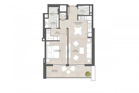 Apartament në Dubai, Emiratet e Bashkuara Arabe 1 dhomë gjumi, 74 m2. № 611530 - Foto 11