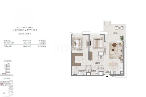 Apartament në Dubai, Emiratet e Bashkuara Arabe 3 dhoma gjumi, 166 m2. № 680540 - Foto 26