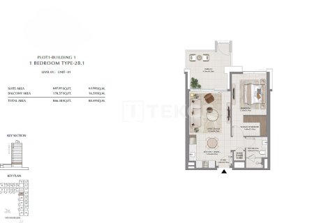 Apartament në Dubai, Emiratet e Bashkuara Arabe 3 dhoma gjumi, 166 m2. № 680540 - Foto 22