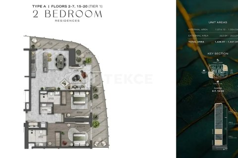 Apartamento en venta en Dubai, EAU 3 dormitorios, 224 m2 № 680538 - foto 27