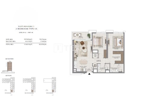 Apartament në Dubai, Emiratet e Bashkuara Arabe 2 dhoma gjumi, 112 m2. № 680539 - Foto 23