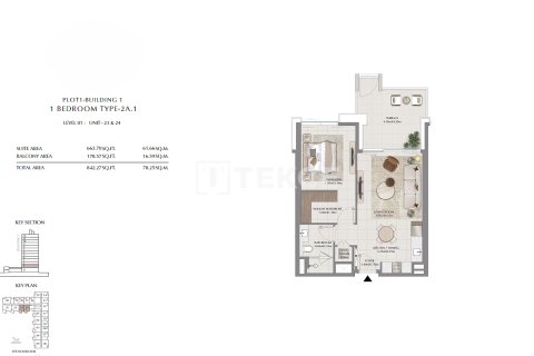 Apartament në Dubai, Emiratet e Bashkuara Arabe 2 dhoma gjumi, 112 m2. № 680539 - Foto 17