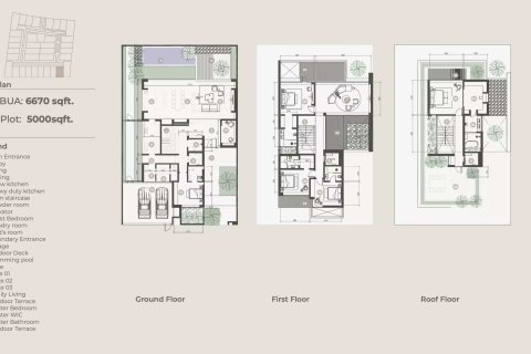 Villa Meydan, Dubaijā, AAE 5 istabas, 557 m2 Nr. 704386 - attēls 12