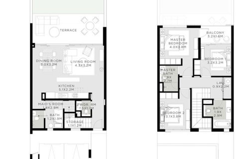 Dubai, UAE의 임대용 타운하우스 침실 3개, 173.9제곱미터 번호 646911 - 사진 10