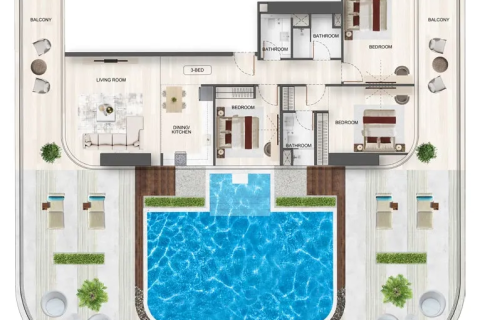 Jumeirah Village Triangle, Dubai, BAE’de satılık daire 1 oda, 43 m&sup2; No 728586 - fotoğraf 19