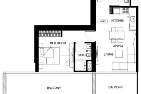 Apartament de vânzare în Al Jaddaf, Dubai, EAU 1 dormitor, 92 mp.  №728590 - poză 13