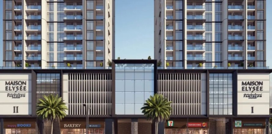 Apartmen di Dubai, UAE 1 bilik tidur, 58.2 meter persegi № 727829
