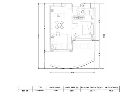 Apartament në Al Marjan Island, Ras Al Khaimah, Emiratet e Bashkuara Arabe 1 dhomë gjumi, 91 m2. № 741274 - Foto 20