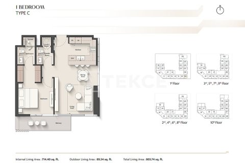 Müüa korter asukohaga Meydan, Dubai, AÜE: 2 magamistoaga, 110 m² Nr 741275 - pilt 24