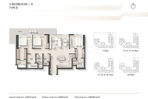 Müüa korter asukohaga Meydan, Dubai, AÜE: 2 magamistoaga, 110 m² Nr 741275 - pilt 18