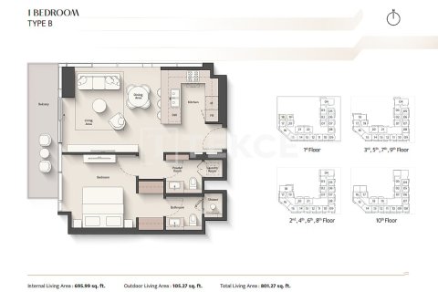 Müüa korter asukohaga Meydan, Dubai, AÜE: 2 magamistoaga, 110 m² Nr 741275 - pilt 25