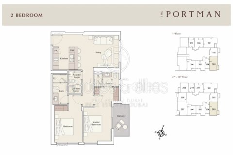 Byt v Jumeirah Village Circle, Dubai, SAE 2 ložnice, 90.2 m² Č.: 624538 - fotografie 20