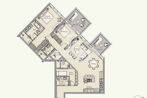 Apartament në Palm Jumeirah, Dubai, Emiratet e Bashkuara Arabe 2 dhoma gjumi, 156 m2. № 602443 - Foto 16