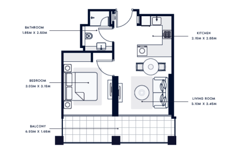 Appartamento in vendita a Mohammed Bin Rashid City, Dubai, EAU 1 camera, 32 mq. № 732698 - foto 4