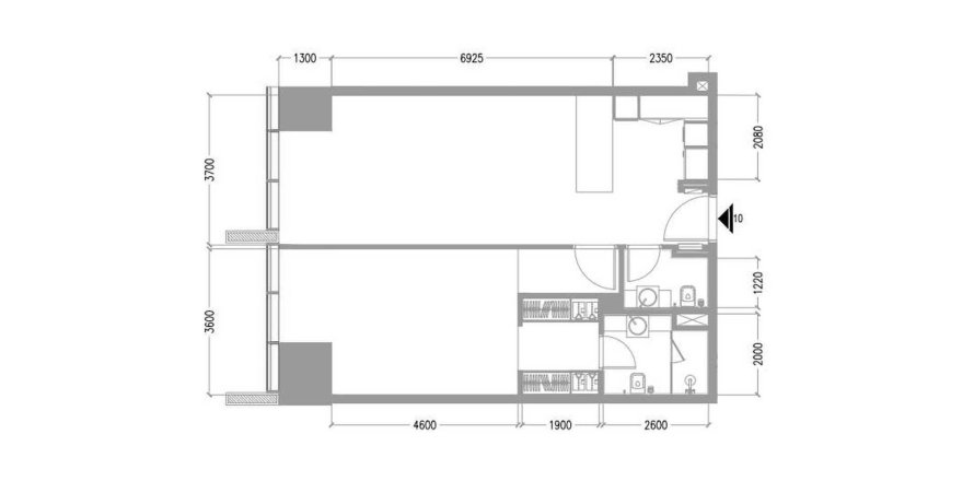Apartament në TIGER SKY TOWER në Business Bay, Dubai, Emiratet e Bashkuara Arabe 1 dhomë gjumi, 84.74 m2. № 448767