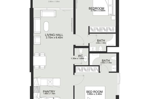 Byt v Al Barsha, Dubai, SAE 1 pokoj, 45 m² Č.: 732398 - fotografie 8