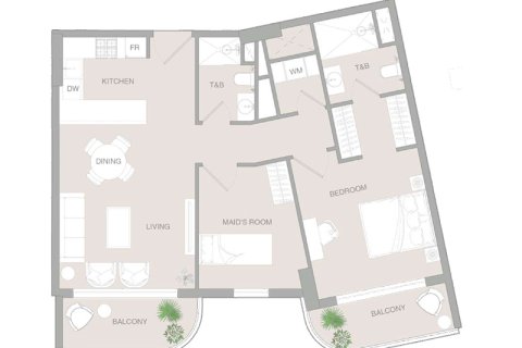 Διαμέρισμα σε Dubai Land, ΗΑΕ 1 δωμάτιο, 47 τ.μ. Αρ. 732399 - φωτογραφία 7