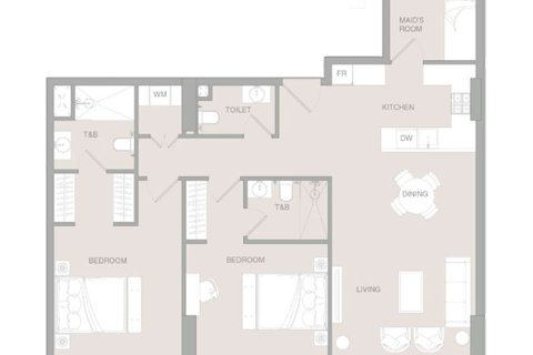 Διαμέρισμα σε Dubai Land, ΗΑΕ 1 δωμάτιο, 47 τ.μ. Αρ. 732399 - φωτογραφία 8