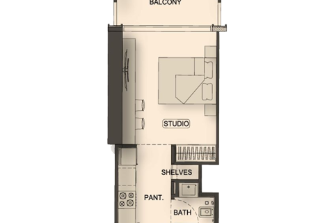 Appartement te koop in Al Barsha, Dubai, VAE 1 kamer, 34 vr.m., nr 732403 - foto 8