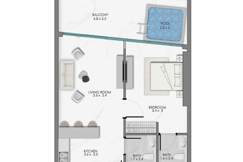 آپارتمان برای فروش در  Dubai Production City (IMPZ)، Dubai، امارات متحده عربی  ، شماره 728476 - تصویر 17
