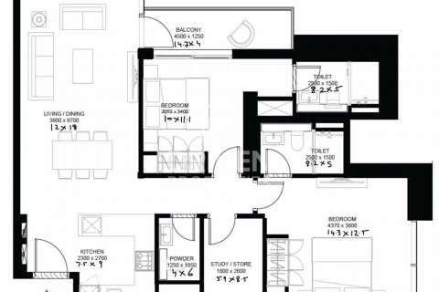 Müüa korter asukohaga Mohammed Bin Rashid City, Dubai, AÜE: 2 magamistoaga, 97 m² Nr 601928 - pilt 12