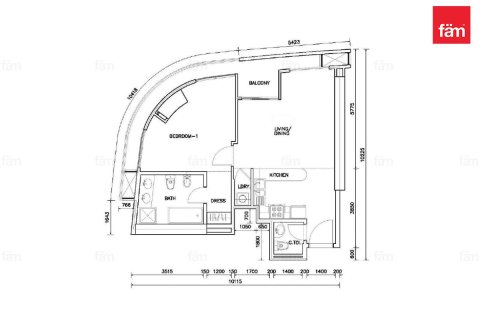 Apartament në Downtown Dubai (Downtown Burj Dubai), Emiratet e Bashkuara Arabe 1 dhomë gjumi, 82.1 m2. № 694129 - Foto 12