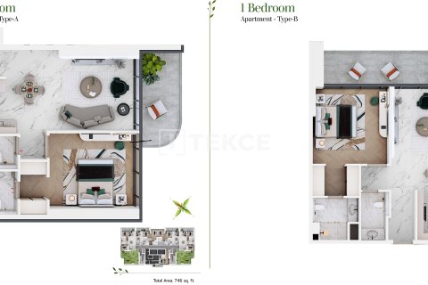 Müüa korter asukohaga Dubai Sports City, AÜE: 1 magamistoaga, 74 m² Nr 646109 - pilt 18