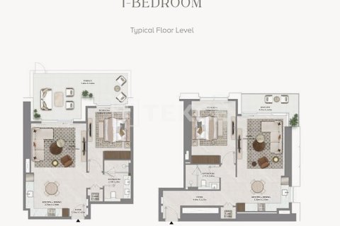 Apartmen di Dubai, UAE 1 bilik tidur, 70 meter persegi № 646106 - foto 12