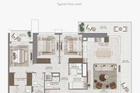 Apartmen di Dubai, UAE 1 bilik tidur, 70 meter persegi № 646106 - foto 16