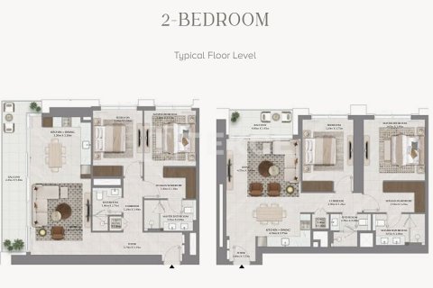 Apartmen di Dubai, UAE 1 bilik tidur, 70 meter persegi № 646106 - foto 14