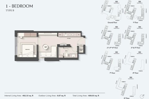Appartement à vendre à  Dubai, EAU 1 chambre, 45 m2 № 704324 - photo 13