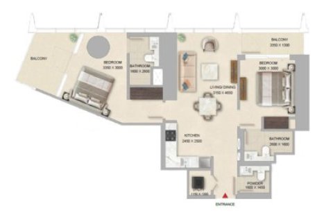 Dzīvoklis Dubaijā, AAE 1 istaba, 54 m2 Nr. 704328 - attēls 10