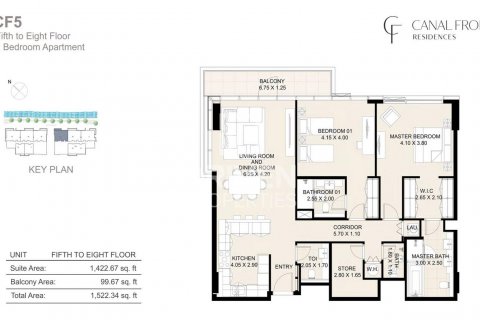 Byt v Al Wasl, Dubai, SAE 2 ložnice, 141 m² Č.: 603021 - fotografie 18