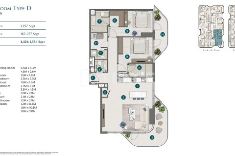 شقة للبيع في دبي، الإمارات العربية المتحدة 2 غرفة نوم ، 98 متر مربع ، رقم 658535 - صورة 21