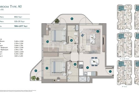 Appartamento in vendita a Dubai, EAU 3 camere da letto, 185 mq. № 658536 - foto 29