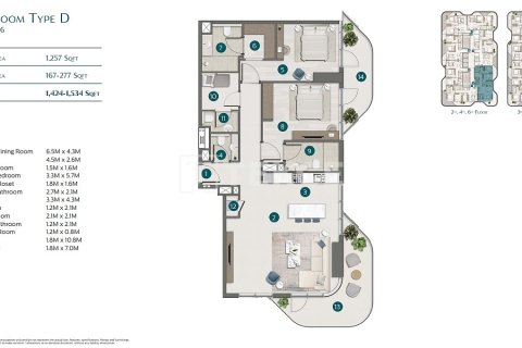 Appartamento in vendita a Dubai, EAU 3 camere da letto, 185 mq. № 658536 - foto 21