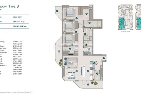 Appartamento in vendita a Dubai, EAU 3 camere da letto, 185 mq. № 658536 - foto 22