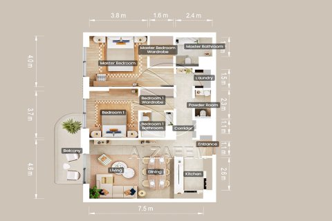 Apartment in Al Fahid, Abu Dhabi, UAE 2 bedrooms, 113 sq.m. № 662805 - photo 17