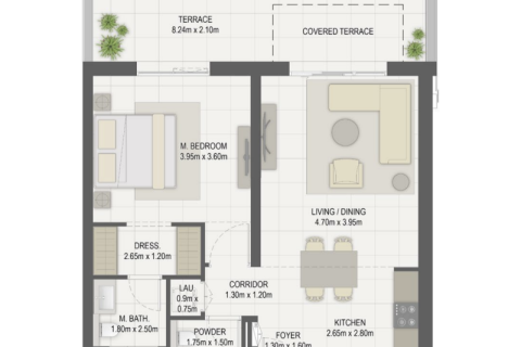 آپارتمان برای فروش در  Maryam Island، Sharjah، امارات متحده عربی  1 خوابه ، 71 متر مربع ، شماره 690258 - تصویر 5