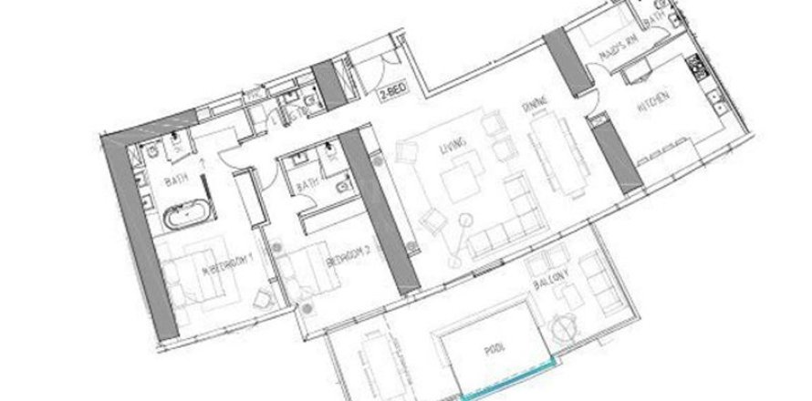 Dzīvoklis Al Sufouh, Dubaijā, AAE 2 istabas, 219.251 m2 Nr. 651674