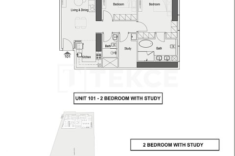 Appartement te koop in Dubai, VAE 1 kamer, 41 vr.m., nr 730892 - foto 17