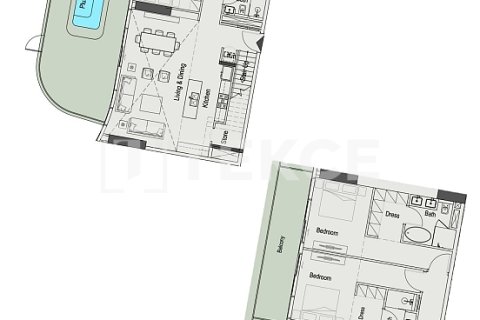 Dubai, BAE’de satılık daire 1 oda, 42 m² No 730893 - fotoğraf 27