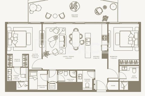 Apartment sa Umm Al Quwain, UAE 1 silid-tulugan, 63 sq.m. № 692013 - larawan 23