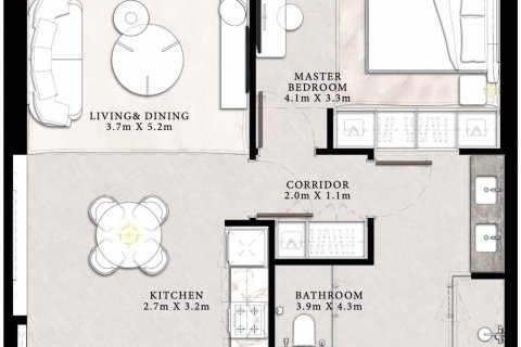 阿联酋 Dubai Downtown Dubai (Downtown Burj Dubai) 待售 : 1 卧, 73 平方米 , 编号704557 - 照片 9