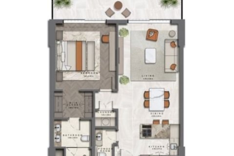 Apartmán na Saadiyat Island, Abu Dhabi, SAE 1 spálňa, 95 m2 č. 704558 - Fotografia 9